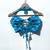 Blue-handblock-halter-neck-bra-kj0250