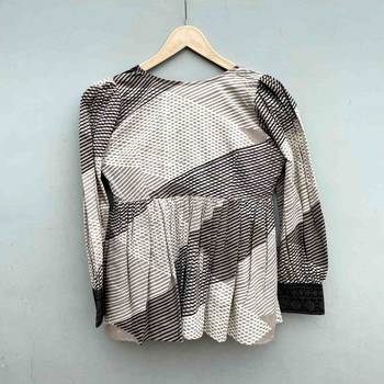 Black-and-white-angrakha-cotton-top-kj0281 2