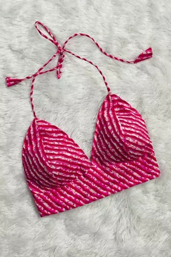 Pink-white-lehariya-bra-kj0282