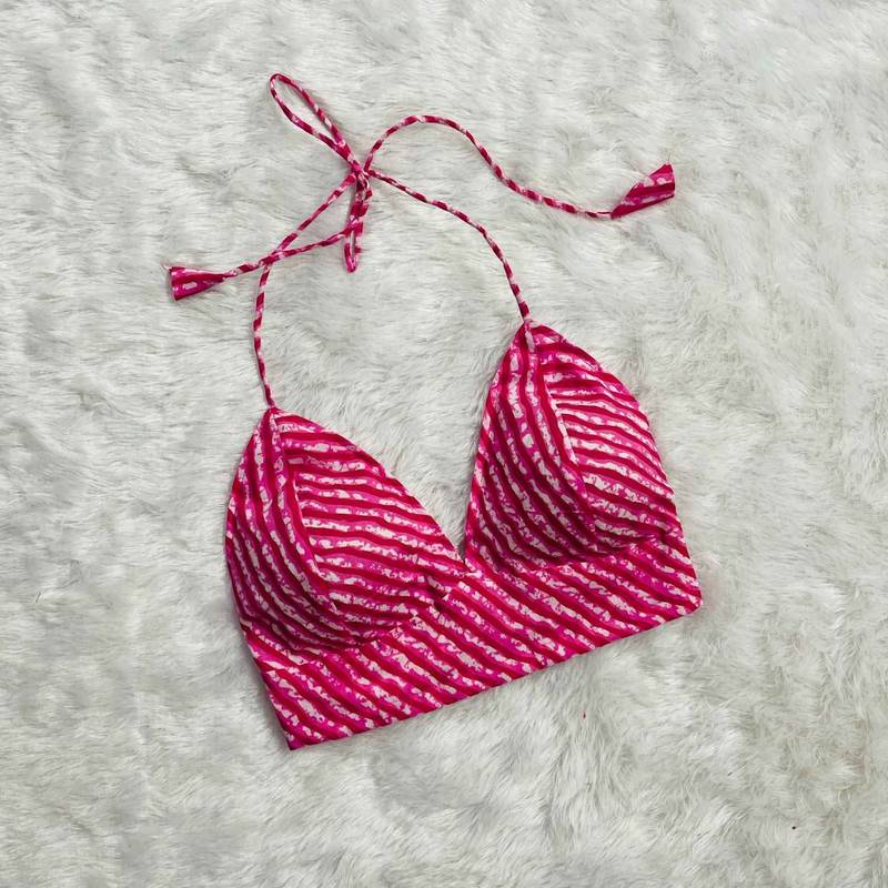Pink-white-lehariya-bra-kj0282