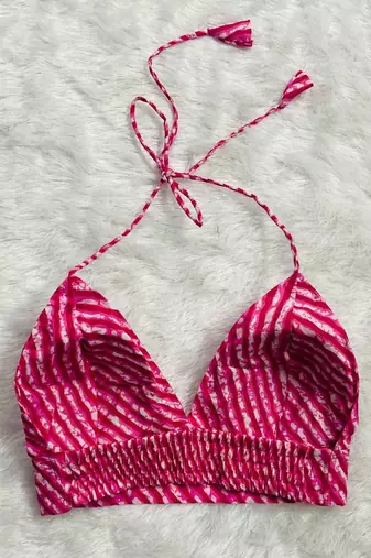 Pink-white-lehariya-bra-kj0282