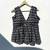 Black-ikat-deep-neck-cotton-top-kj0291
