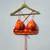 Neon-orange-hand-block-bra-kj0308