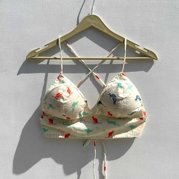Cream-animal-cotton-bra-kj0316 1