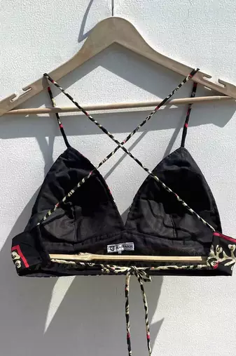 Black-cream-red-flower-mul-bra-kj0317