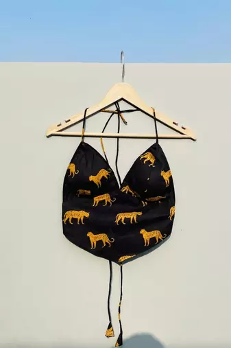 Black-leopard-cotton-bra-kj0319