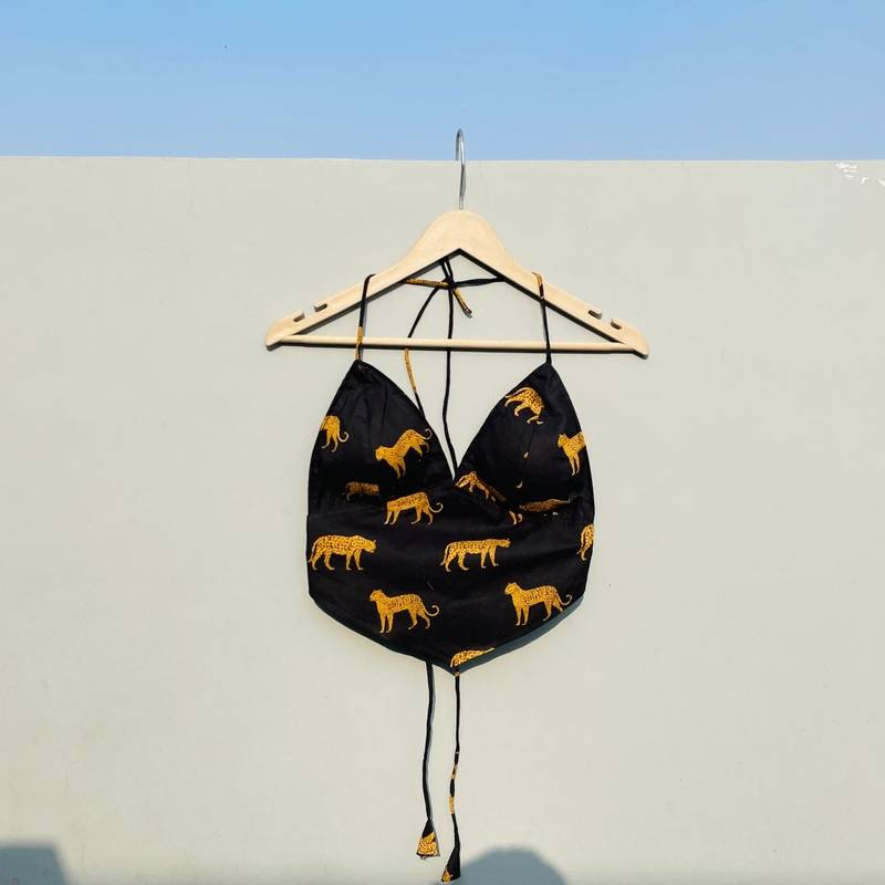 Black-leopard-cotton-bra-kj0319