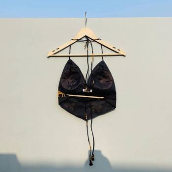 Black-leopard-cotton-bra-kj0319 3