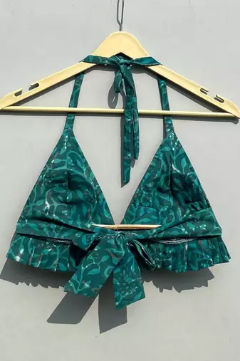 Rama-green-self-print-bralette-cum-top-kj0323
