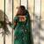 Bottle-green-bandhej-chiffon-suit-at0330