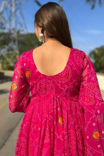 Pink-bandhej-mirror-chiffon-suit-set-at0332