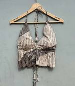Black-grey-stripe-cotton-bralette-kj0439