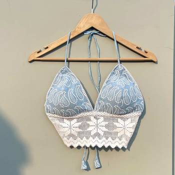 Grey-chikan-lace-cotton-bra-kj0443 1