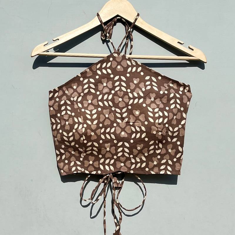 Brown-kashish-criss-cross-cotton-top-kj0483