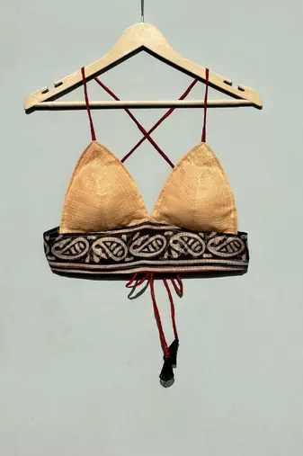 Beige-black-kota-doria-cotton-bra-kj0485