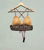 Beige-black-kota-doria-cotton-bra-kj0485