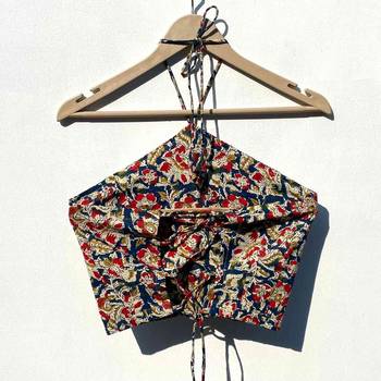 Blue-jaal-criss-cross-cotton-top-kj0299 2