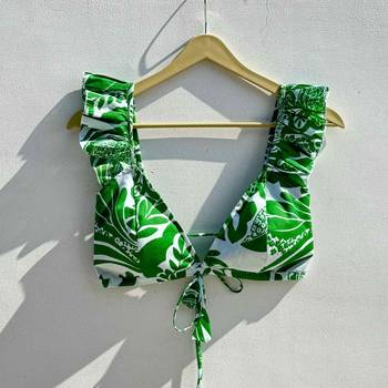 Green-abstract-floral-cotton-bra-kj0521 1