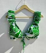 Green-abstract-floral-cotton-bra-kj0521