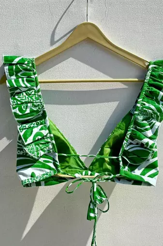 Green-abstract-floral-overall-combo-kj0528