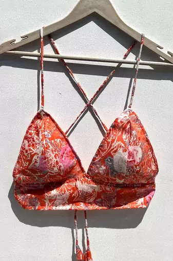 Peach-floral-overall-cotton-bra-kj0565