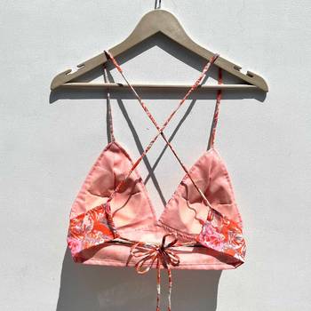 Peach-floral-overall-cotton-bra-kj0565 2