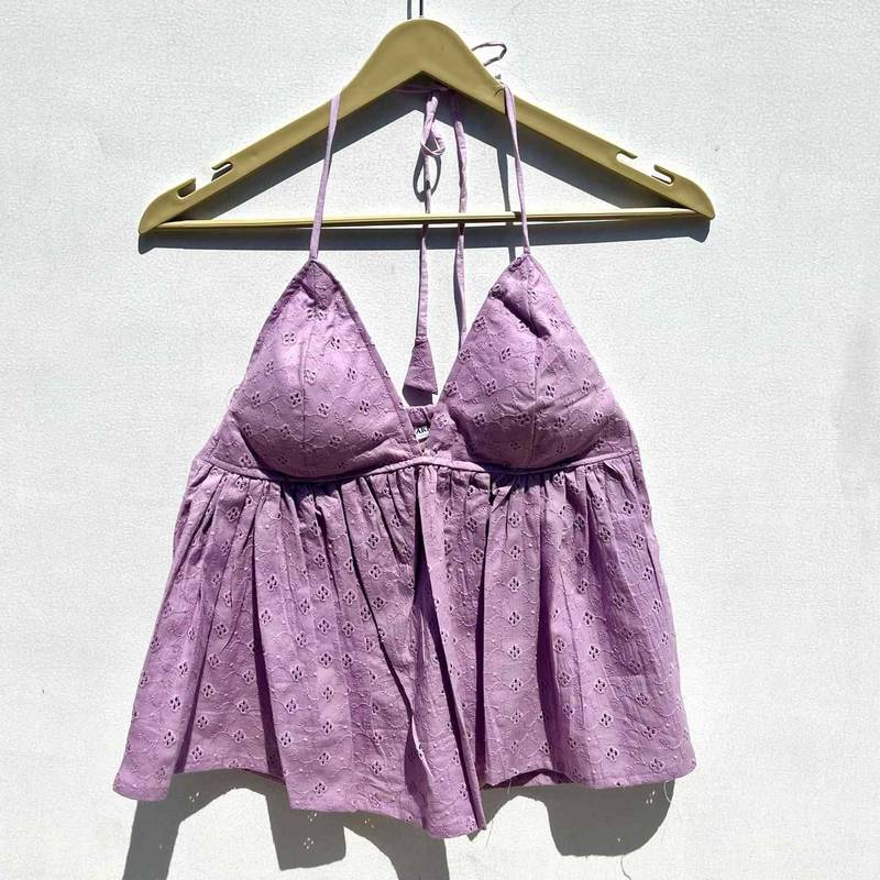 Lavender-chikan-tree-cotton-top-kj0574