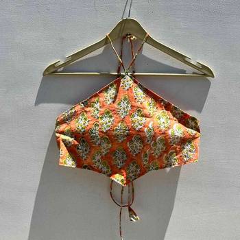 Peach-handblock-criss-cross-cotton-top-kj0598 1