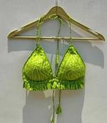 Neon-green-bandhej-cotton-bra-kj0611