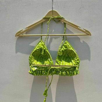 Neon-green-bandhej-cotton-bra-kj0611 2
