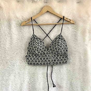 Black-chikan-cotton-bra-kj0623 1