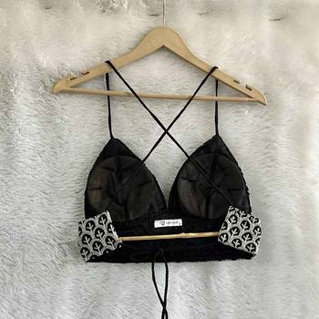 Black-chikan-cotton-bra-kj0623 2