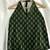 Bottle-green-butti-halter-neck-cotton-top-kj0654