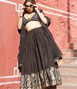 Black-gotta-floral-sequin-blouse-dupptta-and-lehanga-kj0673