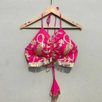 Pink-gotta-embroidery-blouse-dupptta-and-lehanga-kj0675 3