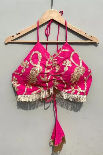 Pink-gotta-embroidery-blouse-dupptta-and-lehanga-kj0675