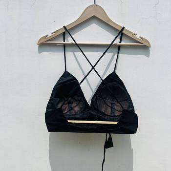 Black-artificial-mirror-bra-kj0695 2