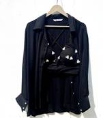 Black-crush-cotton-shirt-mirror-bra-combo-kj0702
