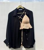 Black-crush-cotton-shirt-jute-bra-combo-kj0703