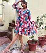 Abstract-dress-multicolor-at0711