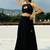 Black-elephant-handwork-criss-cross-top-kj0717
