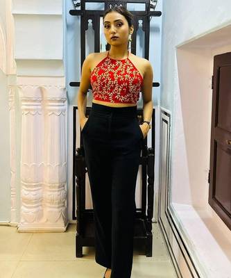 Red-gotta-patti-handwork-criss-cross-top-kj0718 2