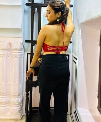 Red-gotta-patti-handwork-criss-cross-top-kj0718 3