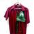 Maroon-shirt-green-floral-bra-combo-kj0733