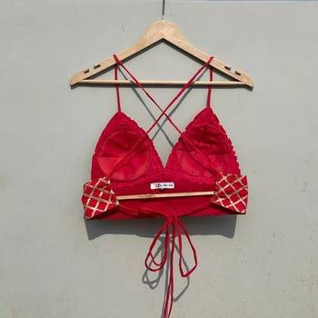 Red-checks-gotta-gujrati-embroidery-bralette-cum-top-kj0749 2