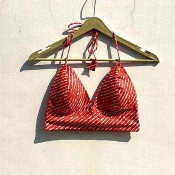 Orange-lehariya-cotton-bralette-kj0769 1
