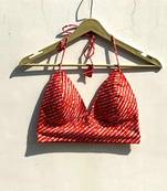 Orange-lehariya-cotton-bralette-kj0769