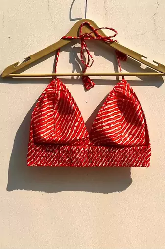 Orange-lehariya-cotton-bralette-kj0769