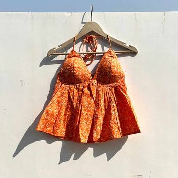 Neon-orange-handblock-tree-top-kj0771 1