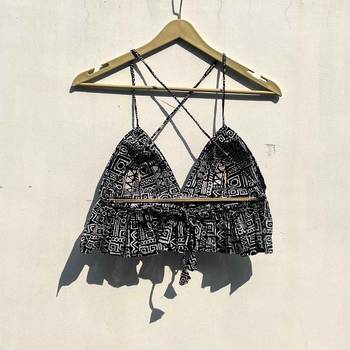 Black-geometry-cotton-bralette-kj0776 2